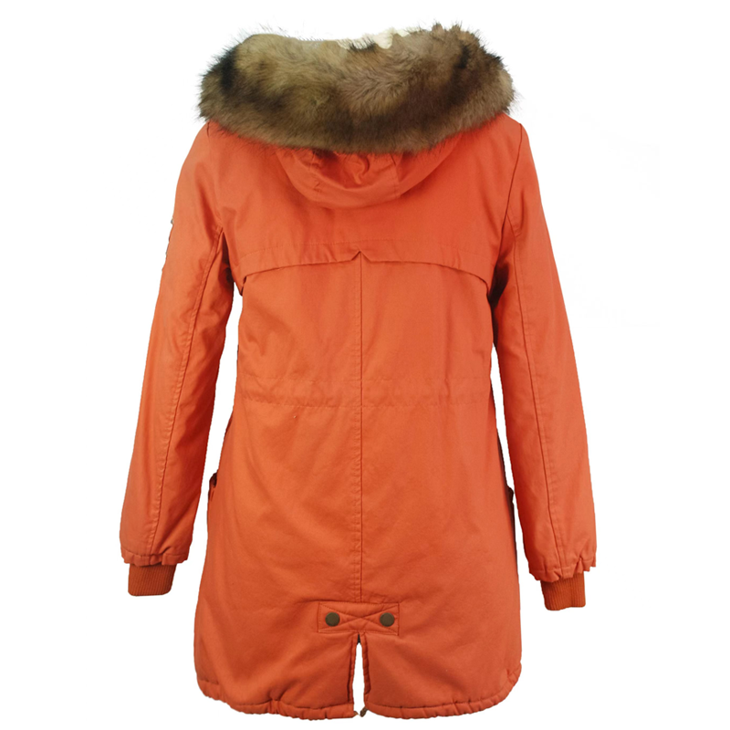 Women Fake Fur Polar Fleece Lining Windproof Winter Warm Heavy Jackets